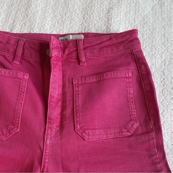 Zara High Waisted Pink Jeans - Picture 3 of 4
